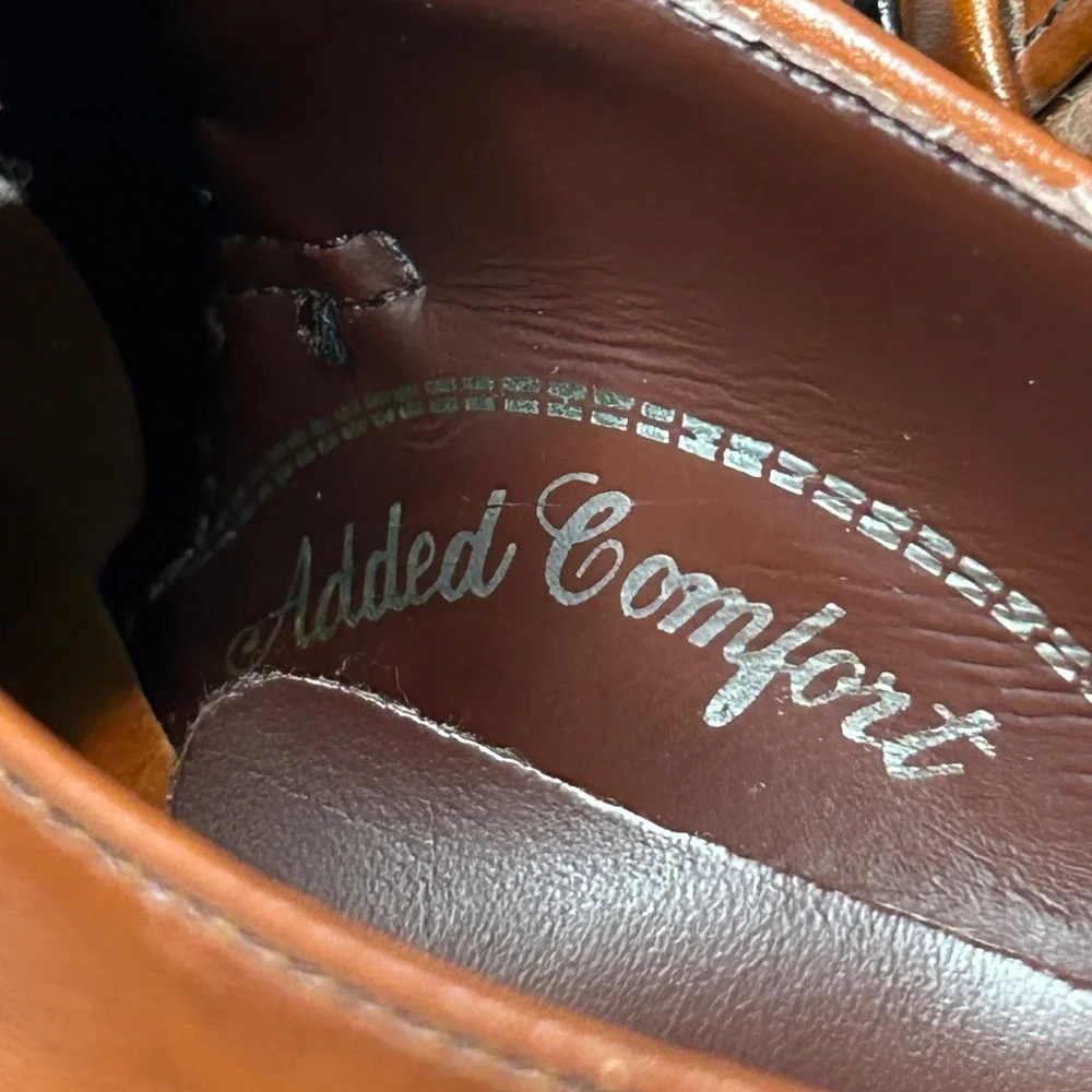 VTG Weyenberg Massagic Air Cushion Brown Leather Loafers 7.5 D USA Dress shoes‎